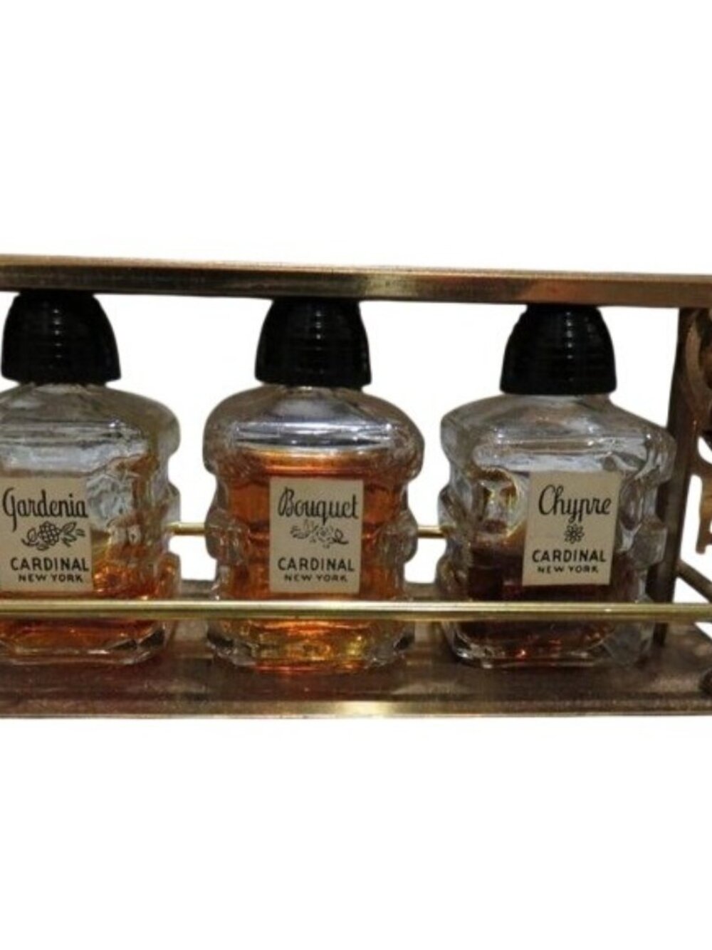 Tantalux by Cardinal Eau De Parfum Gardenia Chypre Bouquet Heart Lock & Key 1938